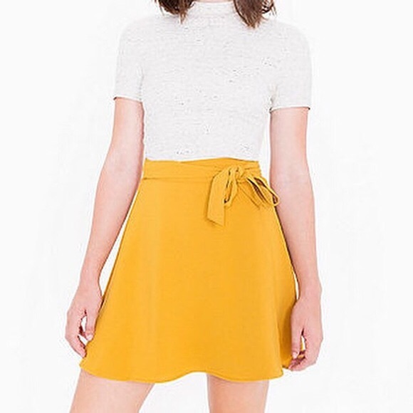 Black American Apparel Wrap Skirt
